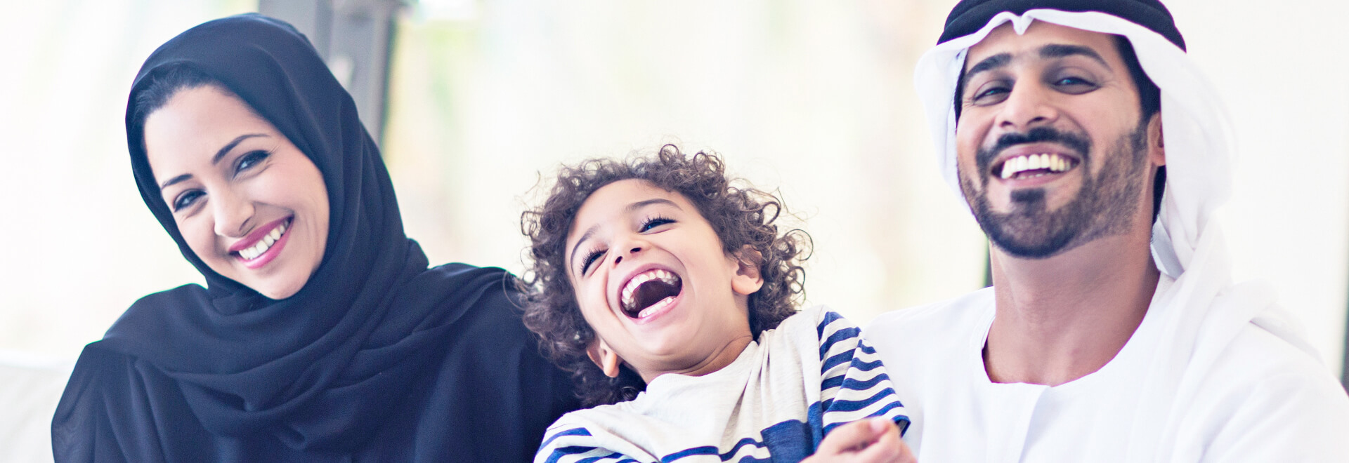 arab family consist of parents and son