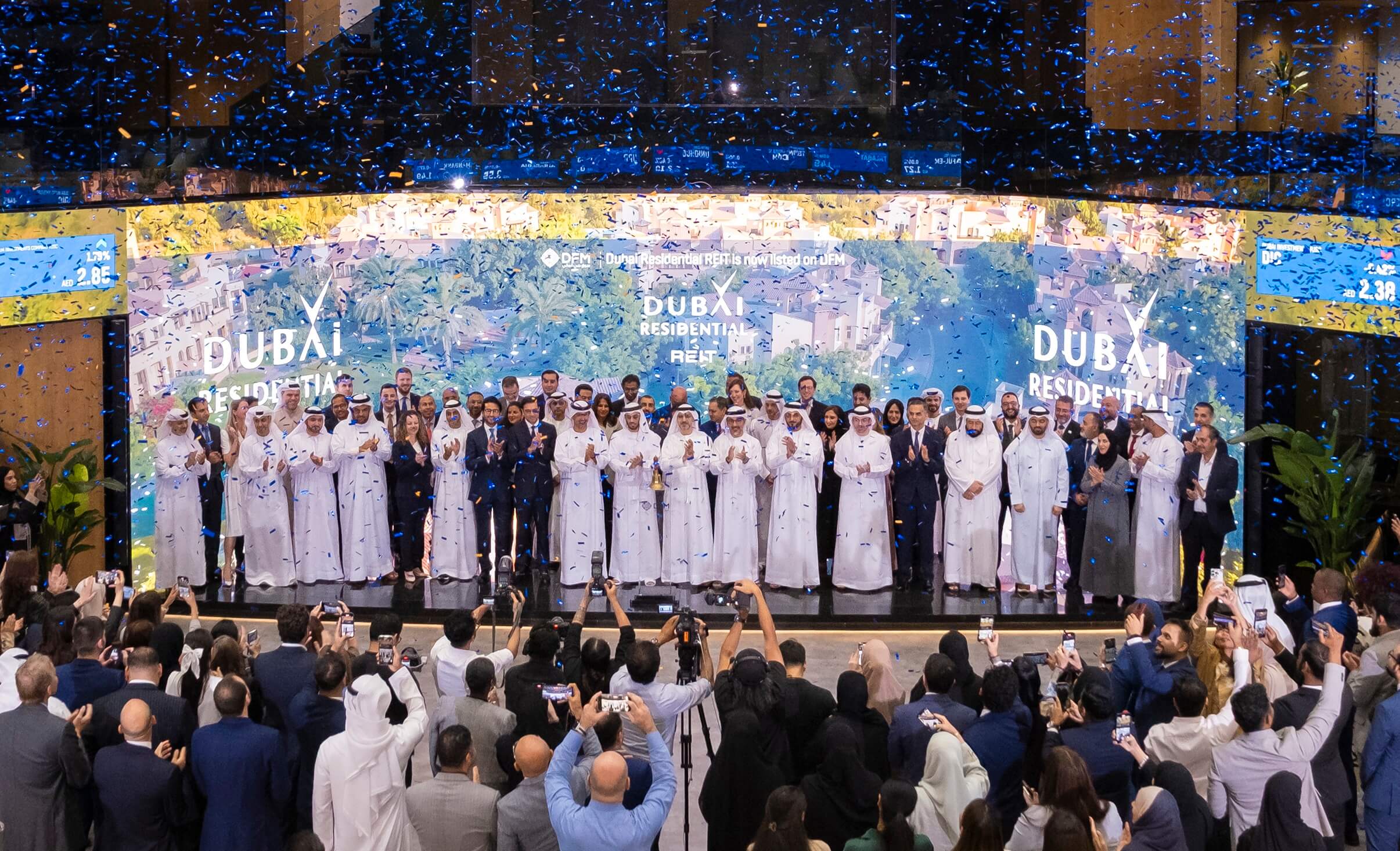 dubai-residential-reit-listing-day-on-dfm-2025